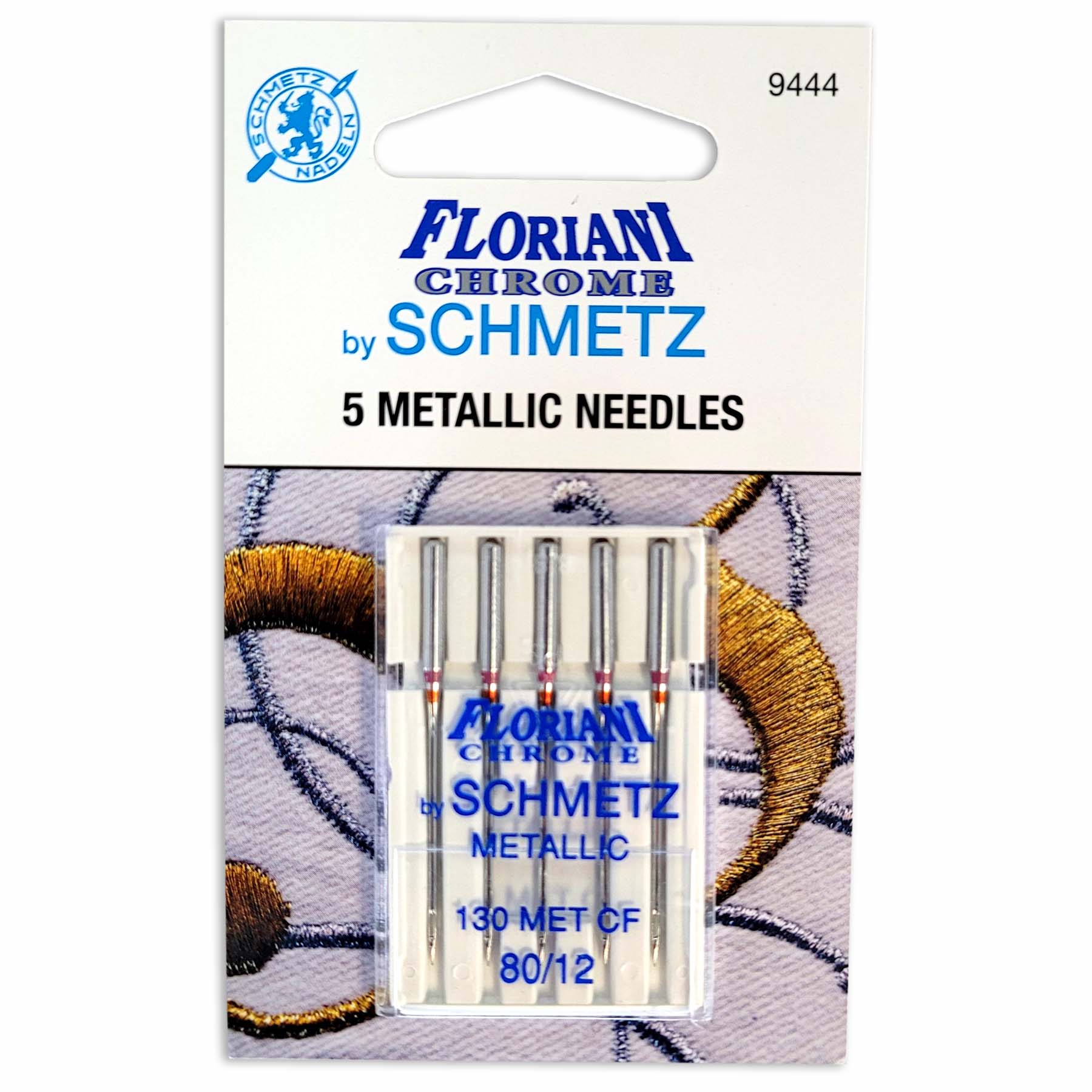 Needles, Metallic - Floriani Chrome by Schmetz 5ct