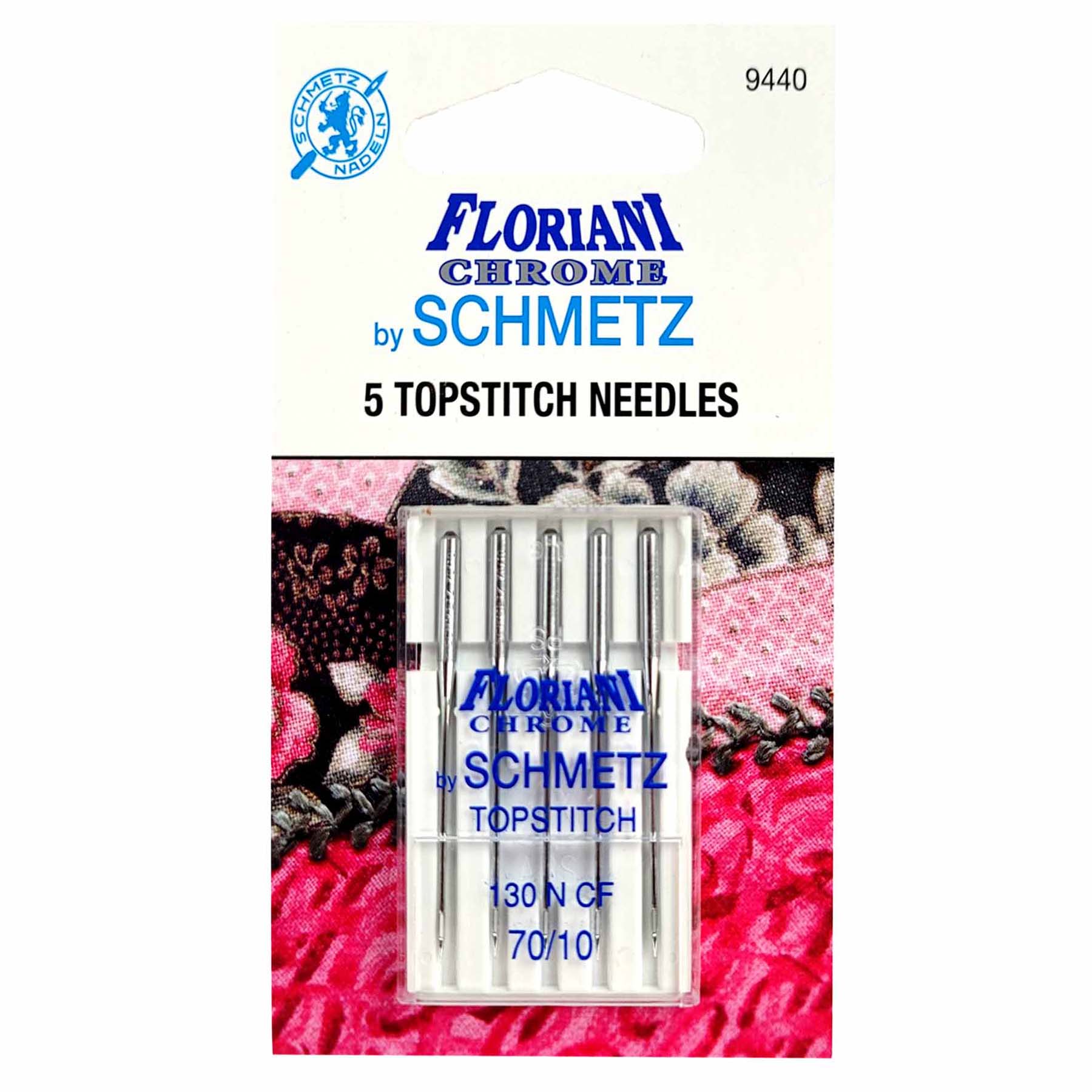 Needles, Topstitch - Floriani Chrome by Schmetz 5ct