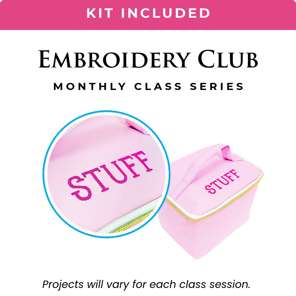 Embroidery Club - WED 10/14, 11/11 & 12/9