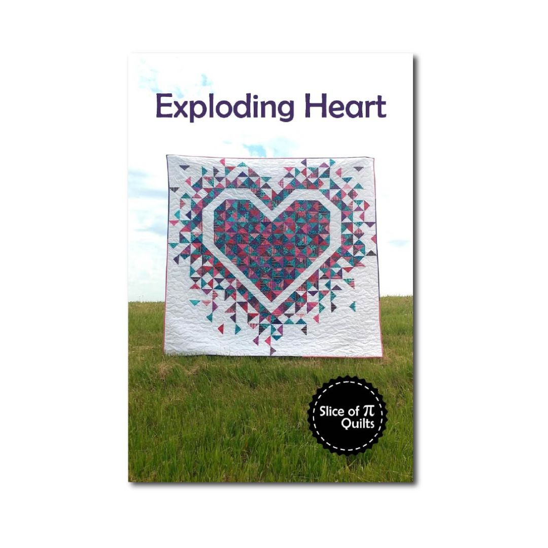 Exploding Heart Quilt Pattern | Slice of Pi Quilts | Printed Verison ...
