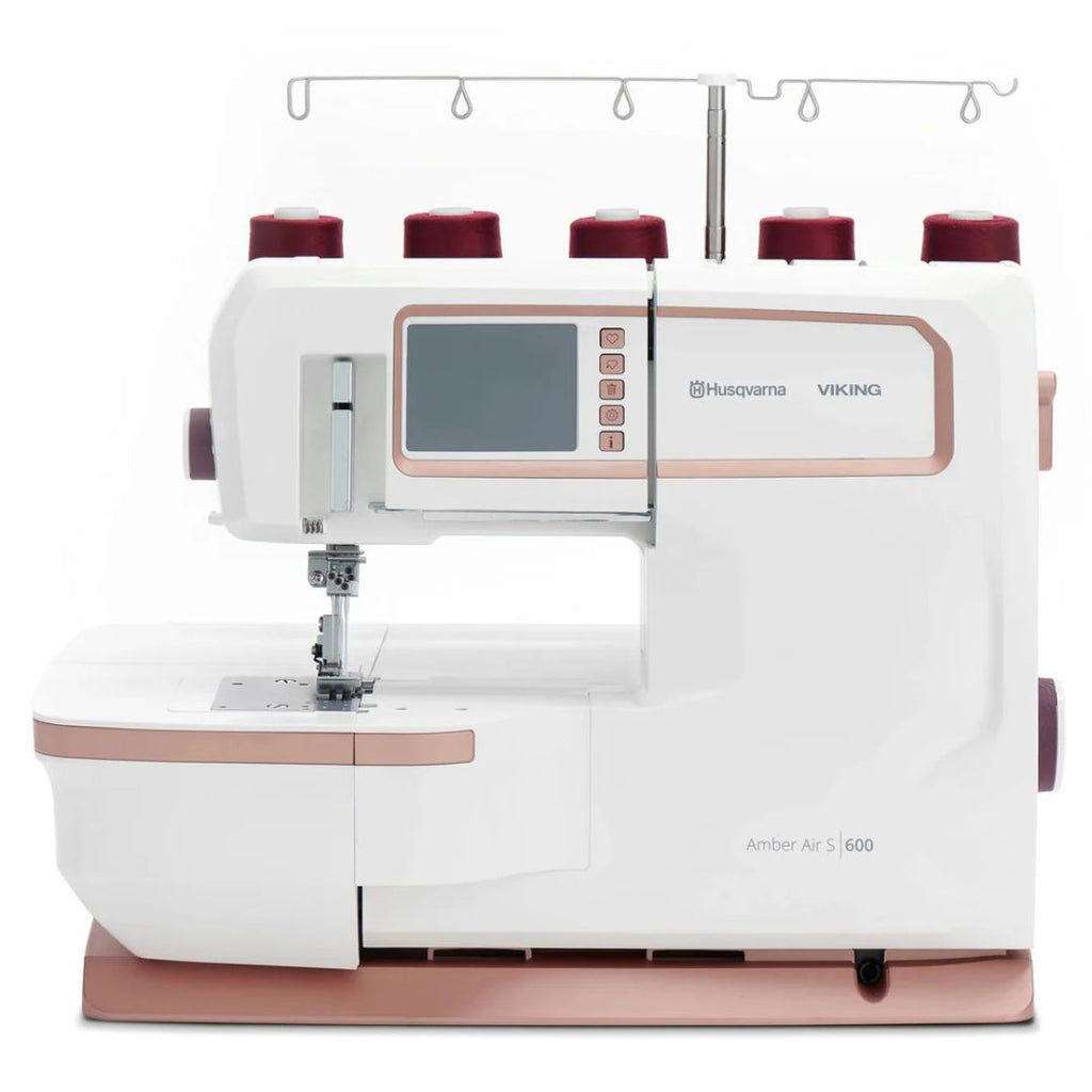 HUSQVARNA VIKING AMBER Air S | 600 Coverlock Machine — Quilt