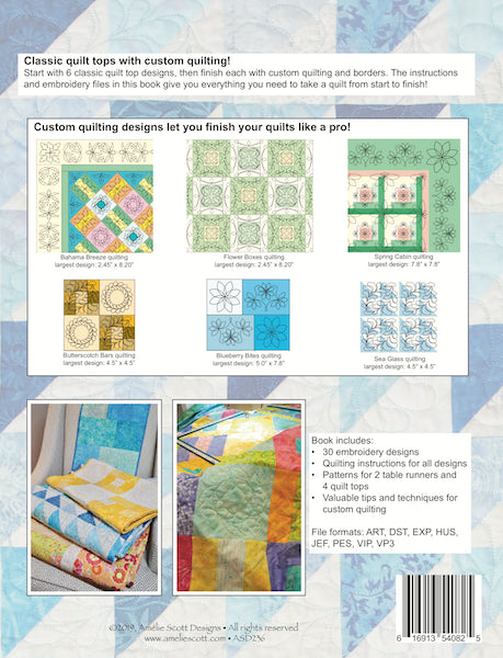 Custom Quilting on Your Embroidery Machine Book - Printed