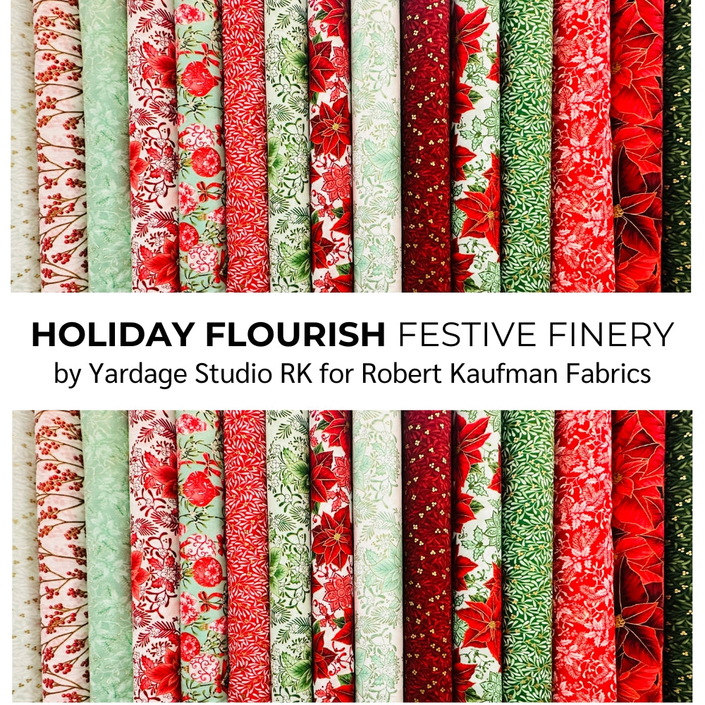 2024 Holiday Flourish Festive Finery Yardage Studio RK for Robert Kaufman Fabrics