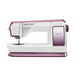 Sewing machine with a white and purple design on a white background