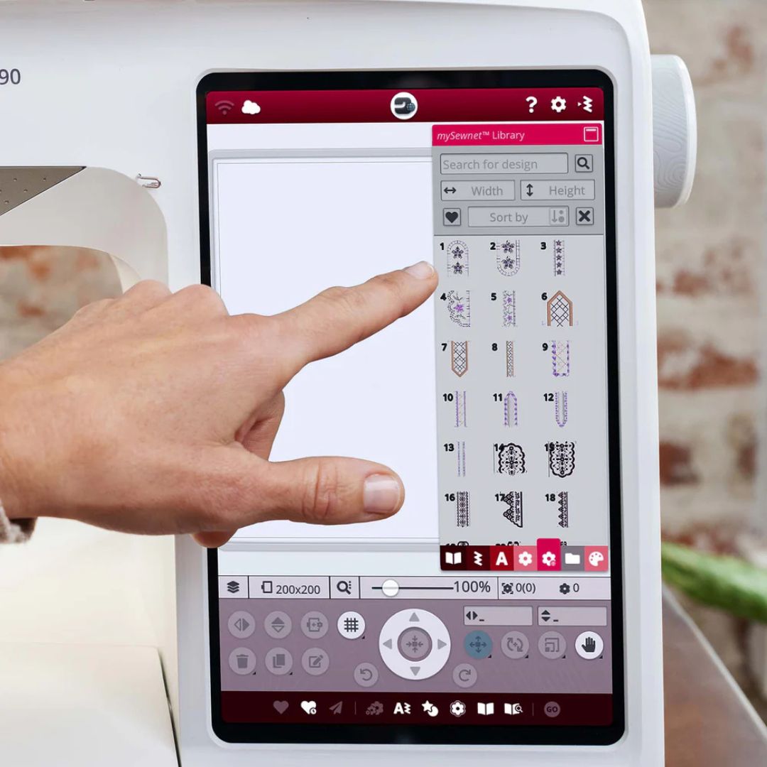 HUSQVARNA VIKING DESIGNER RUBY 90 Sewing & Embroidery Machine — Quilt ...