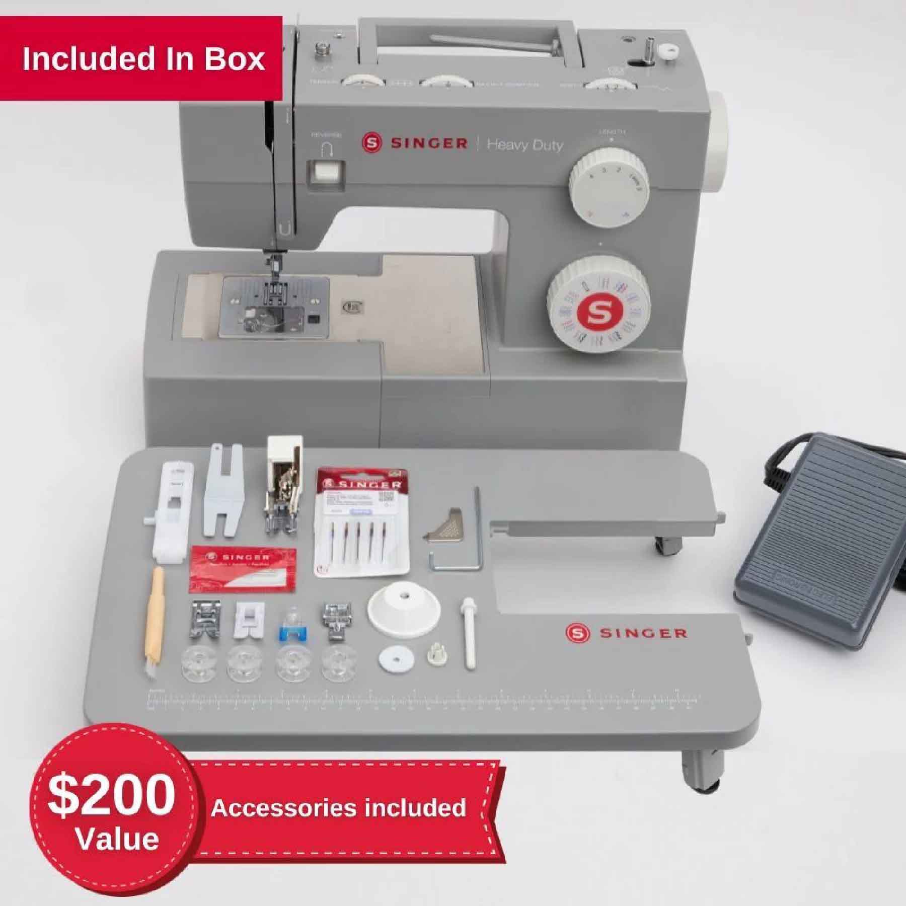 SINGER Heavy Duty 6360 Sewing Machine with Extension Table