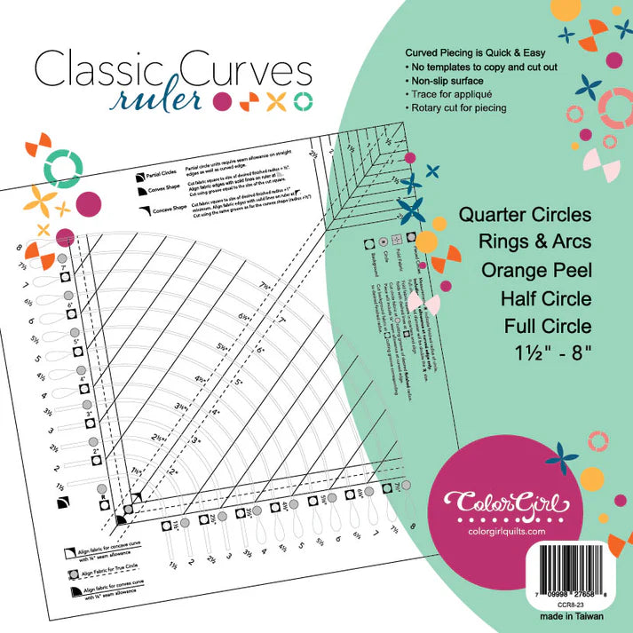 Xbox Ruler Quilt Patterns Classic Curves Ruler — Quilt Beginnings