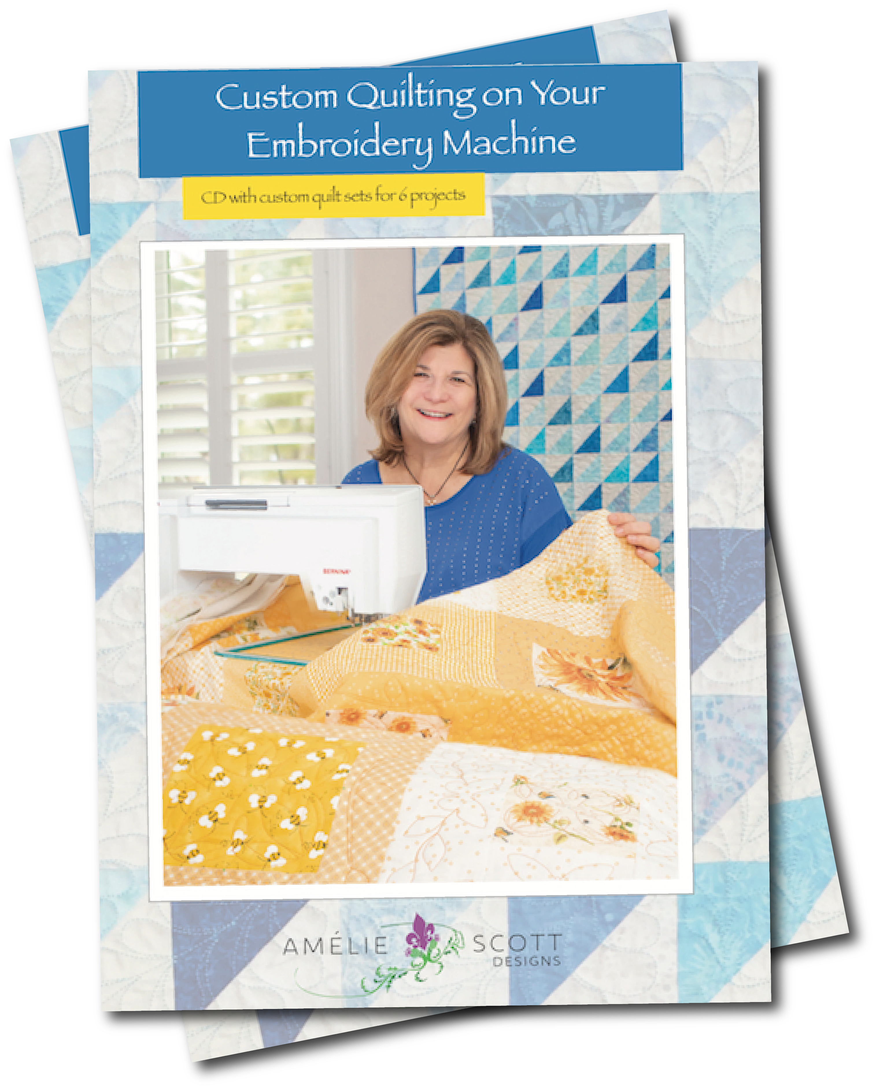 Custom Quilting on Your Embroidery Machine Book - Printed