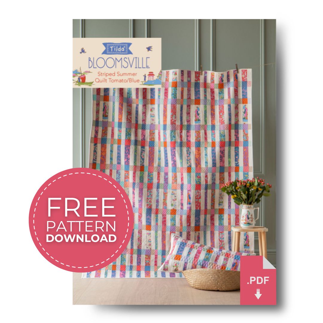 Striped Summer Quilt - Free Digital Download
