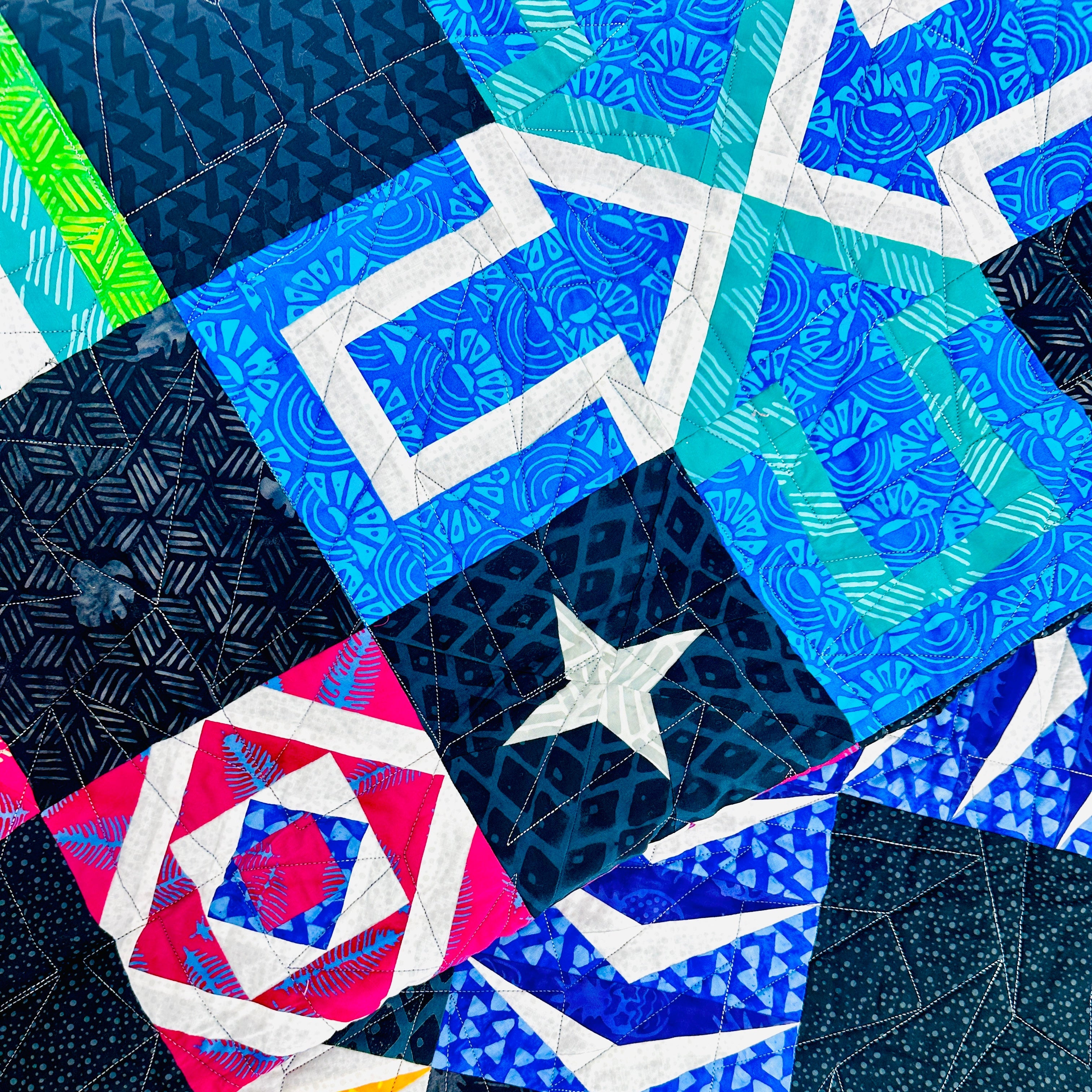 Graphic Jam - Block of the Month Quilt Class - WED 1/28, 2/25, 3/25 & 4/22