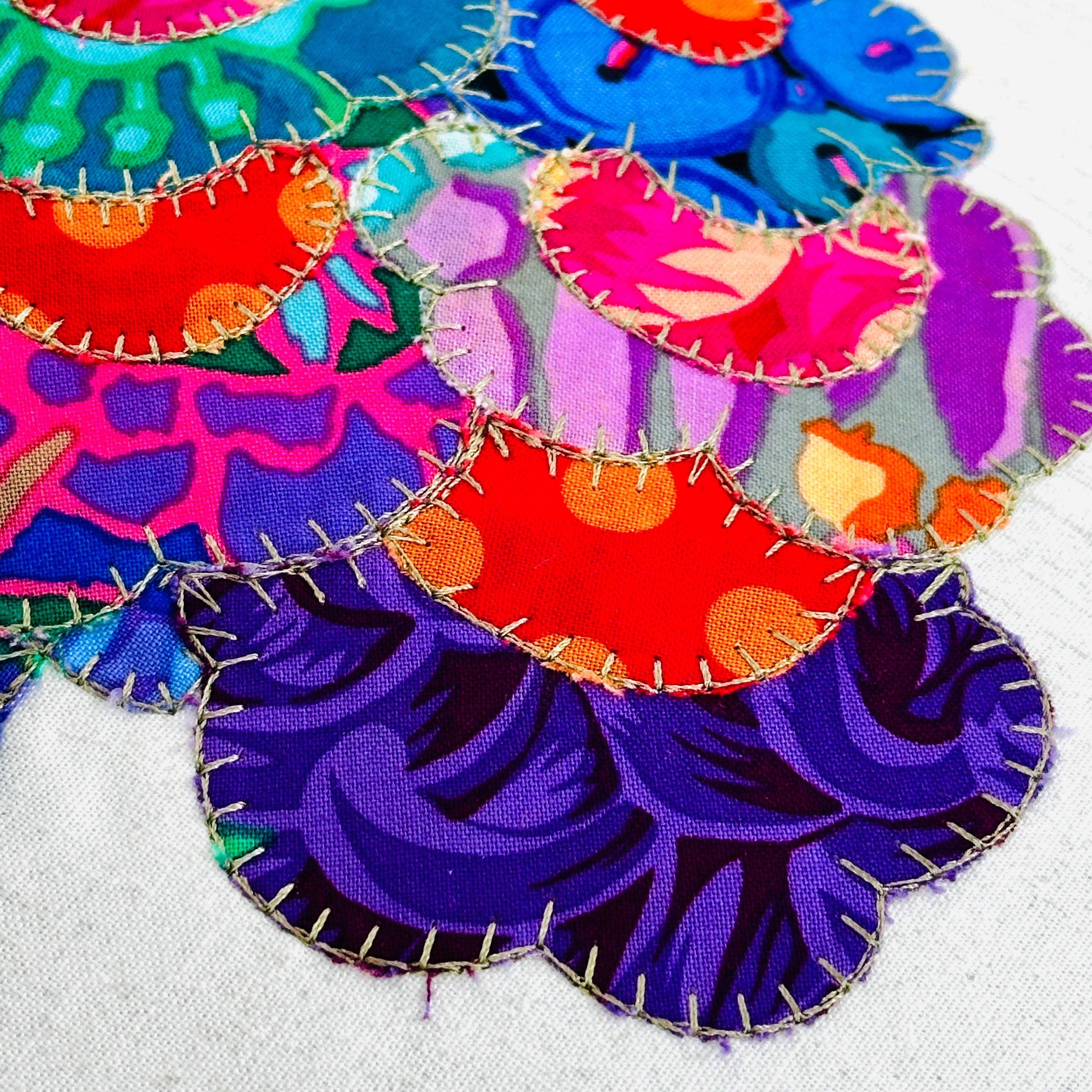 Leafy Applique Embroidery Sampler Class - THUR 2/19 & 2/26