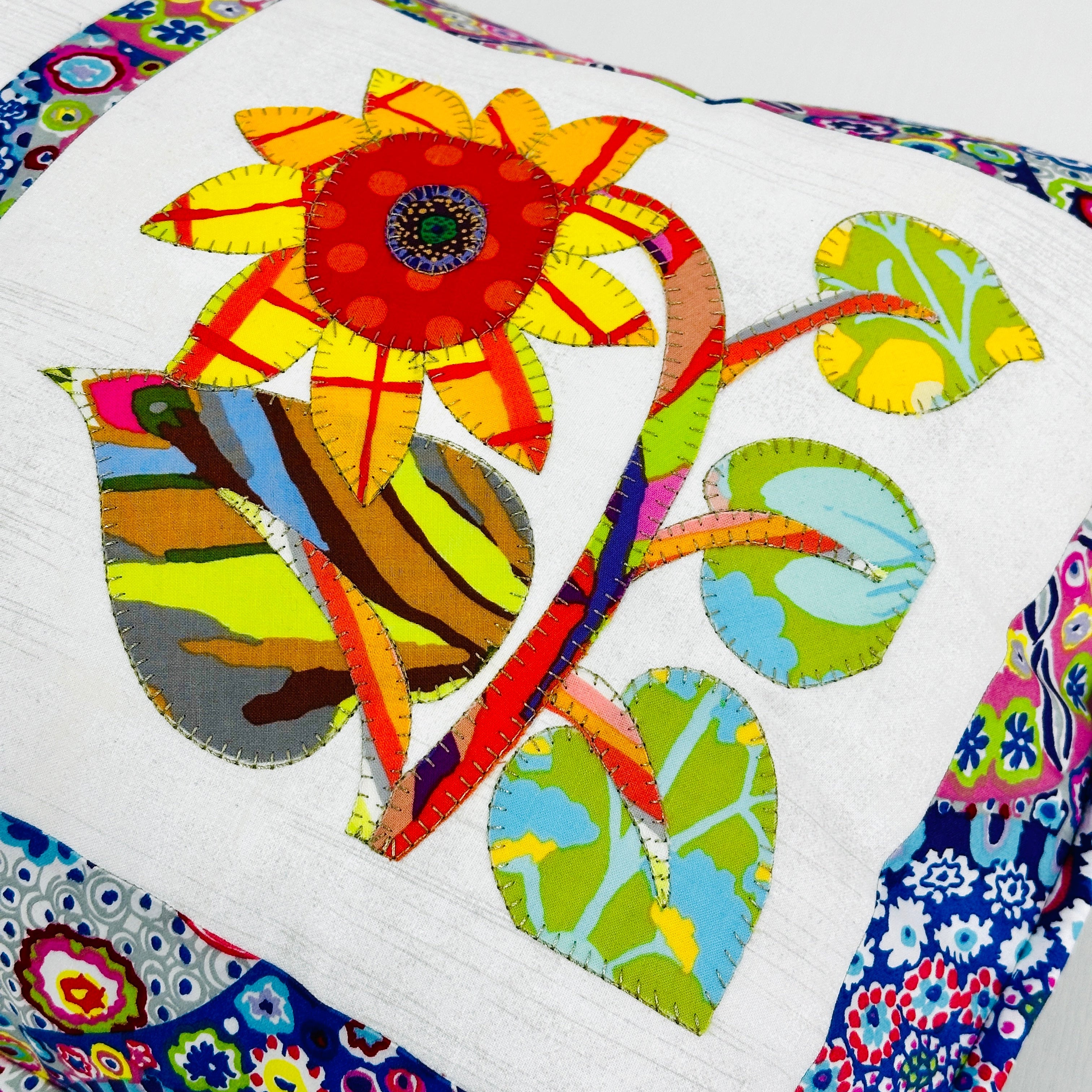 Leafy Applique Embroidery Sampler Class - THUR 2/19 & 2/26