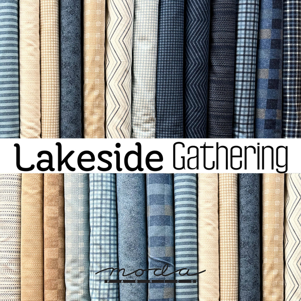 Lakeside Lodge Flannel Stripe Fabric 1 Yard Cut