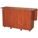 Wooden bar counter with a white background
