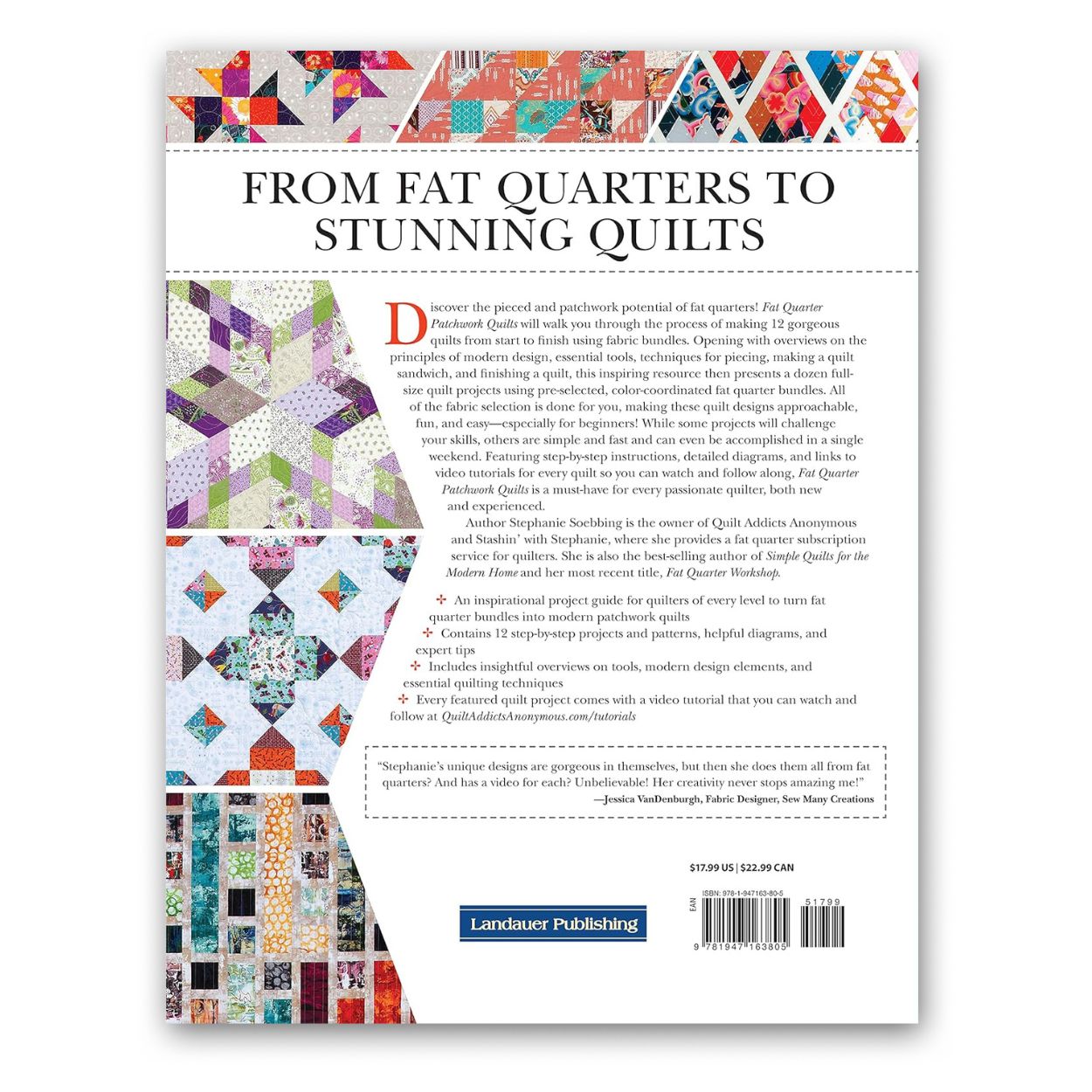 Fat Quarter Patchwork Quilts Book by Stephanie Soebbing