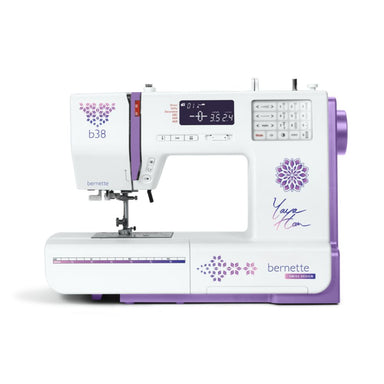 Bernette sewing machine with digital display on a white background