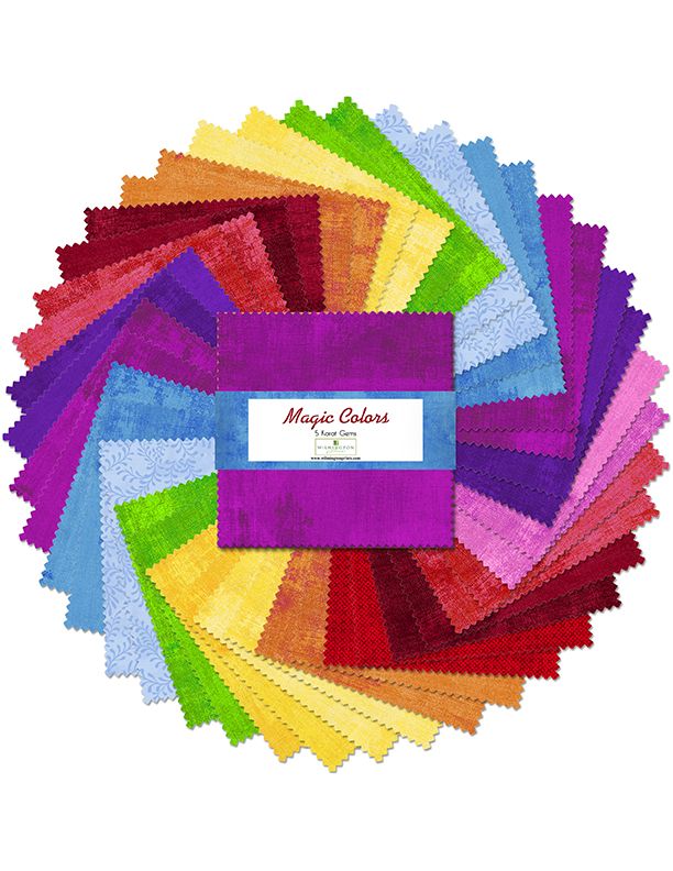 Dry Brush, Magic Color Assortment - 5" square pack