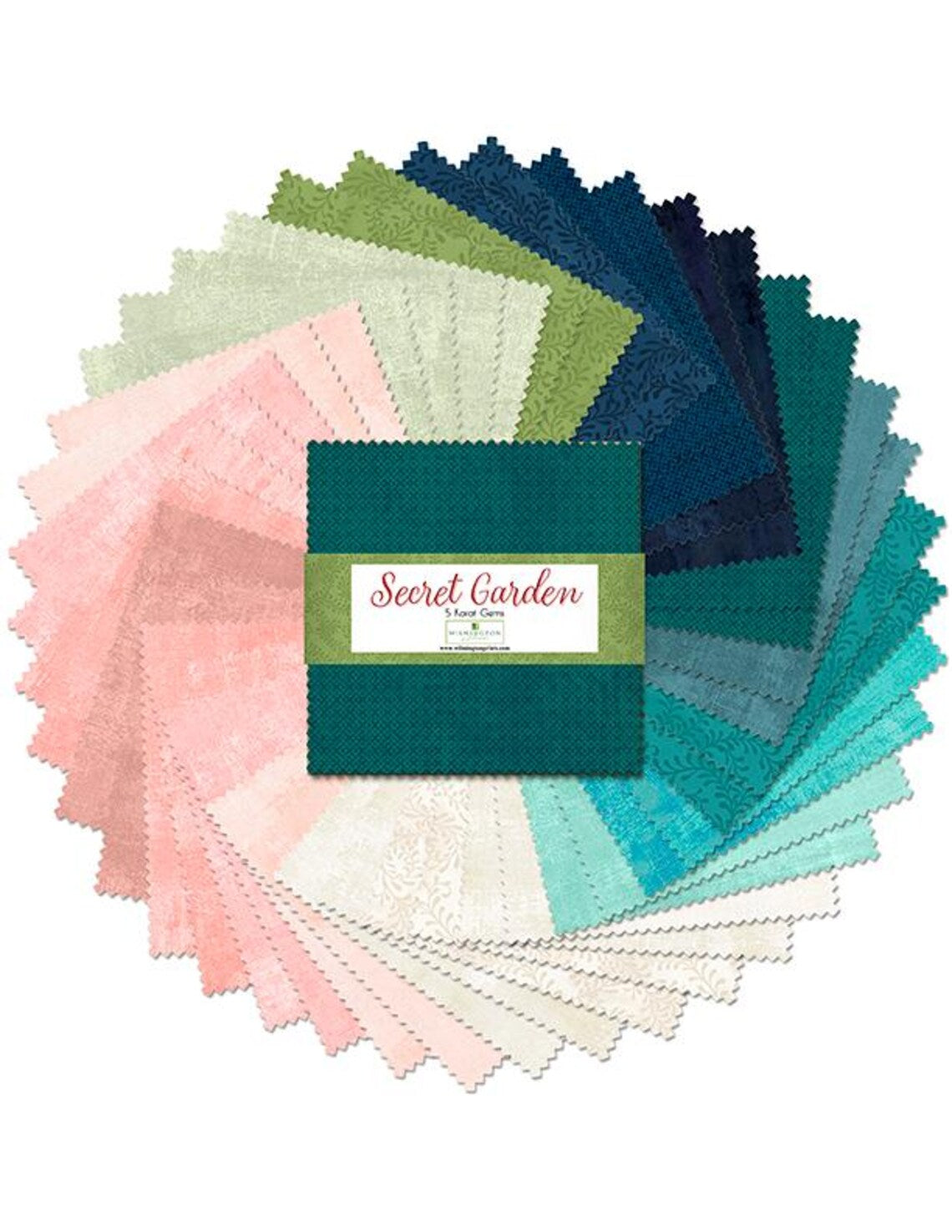 Blenders, Secret Garden Assortment - 5" square pack