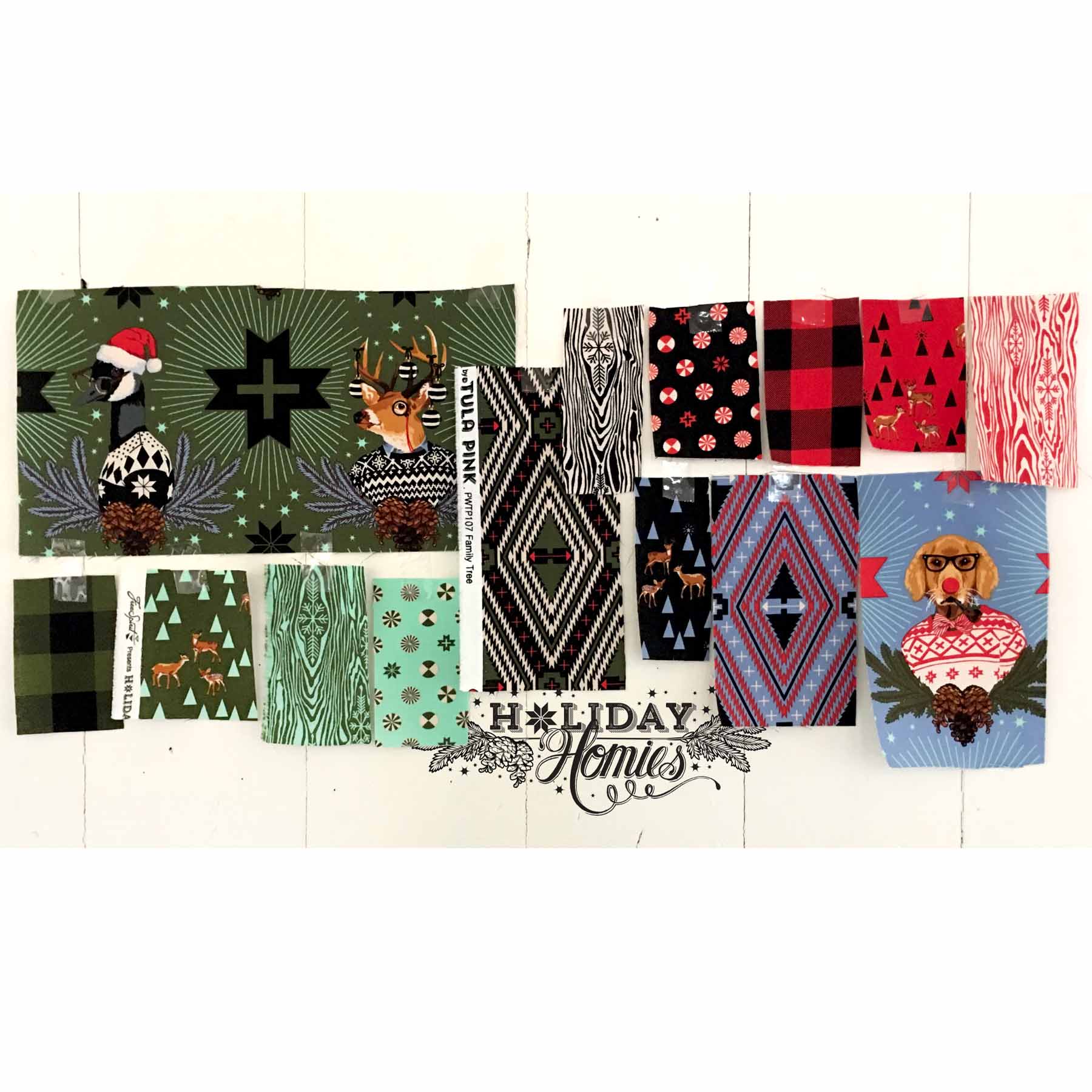 Holiday Homies Flannel by Tula Pink