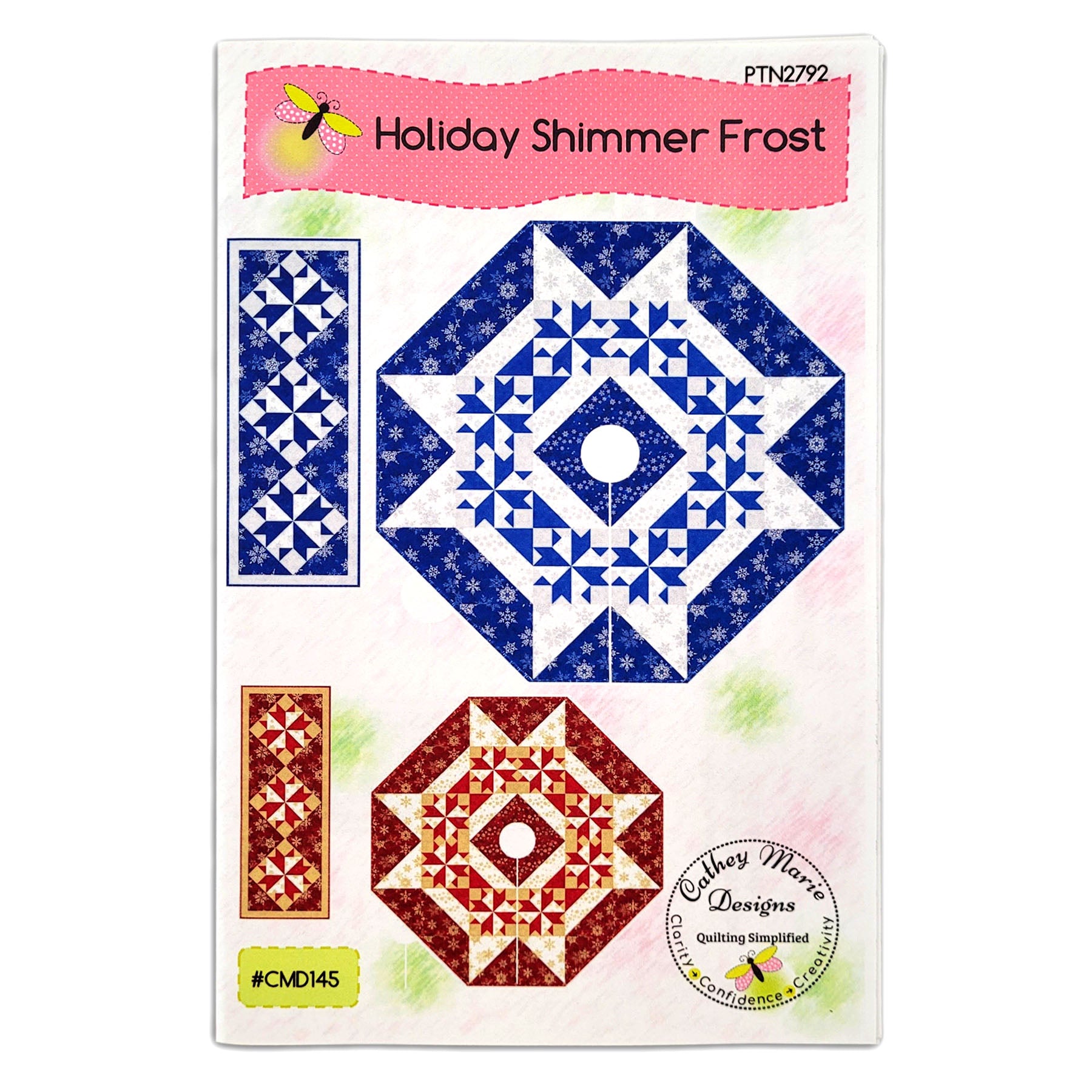 Holiday Shimmer Frost Tree Skirt and Runner Pattern