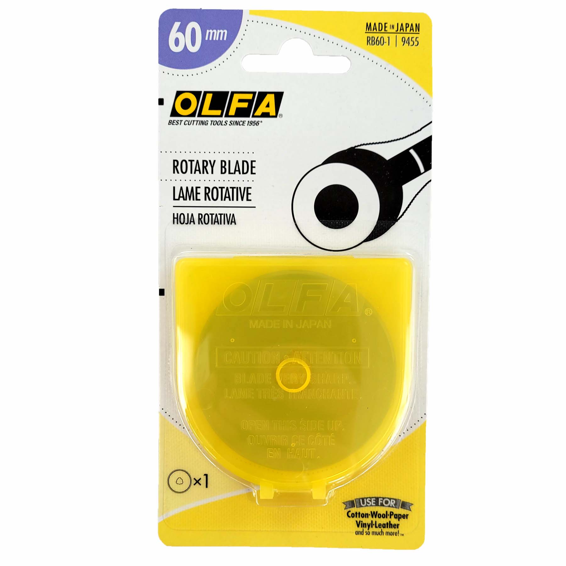 Olfa 60mm Replacement Blade for Rotary Cutter