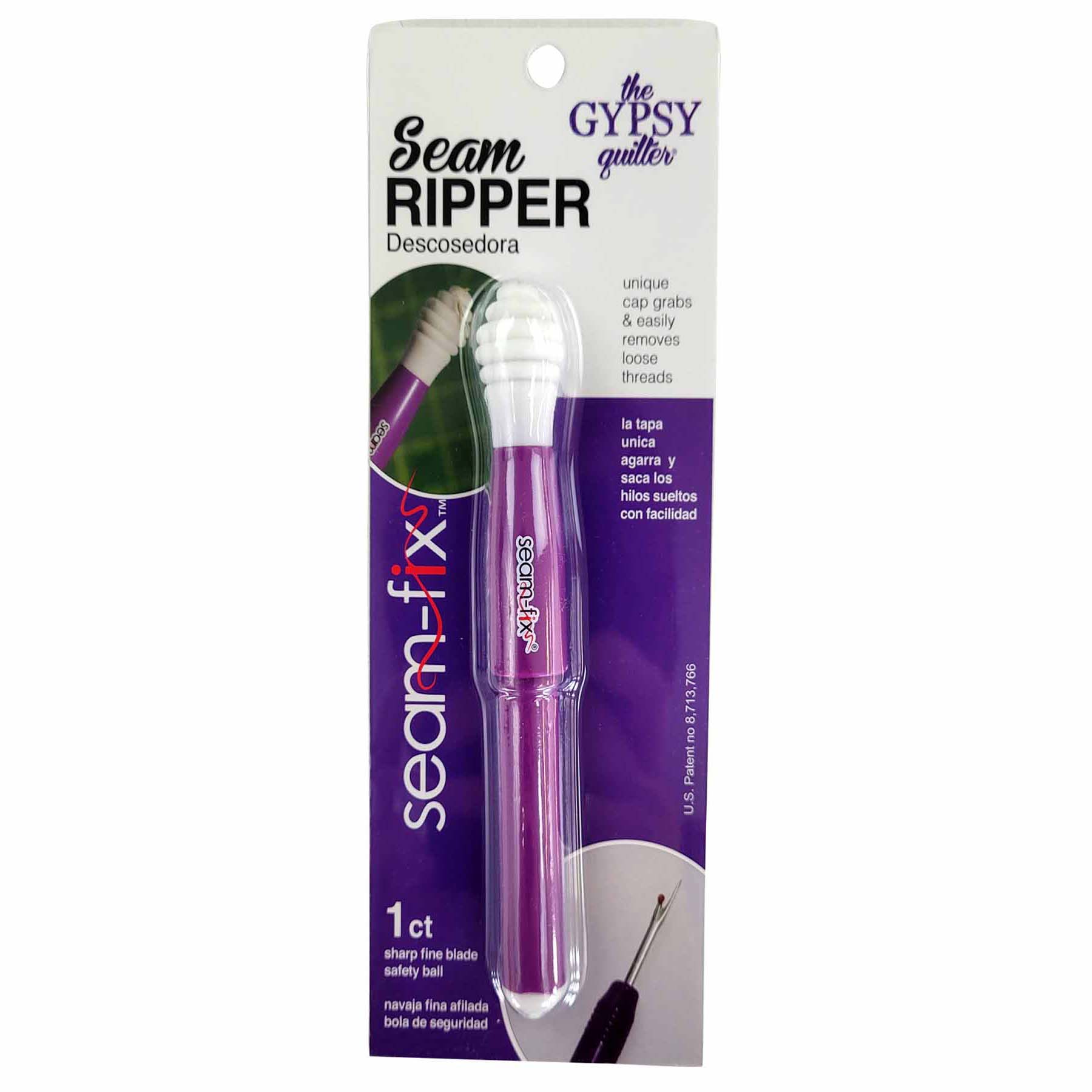 The Gypsy Quilter Seam Ripper Purple