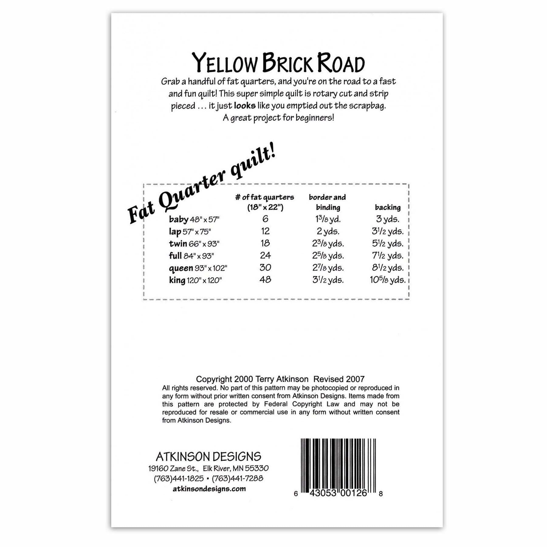 Yellow Brick Road Quilt Pattern — Quilt Beginnings yellow-brick-road-quilt-pattern-quilt-beginnings